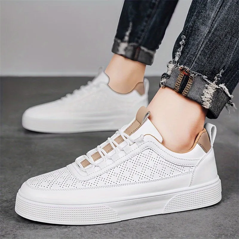 Men's Stylish White High-Top Trainers | Perfect for Everyday Wear