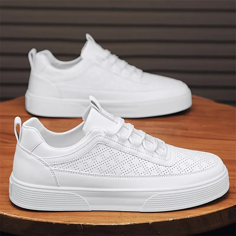 Men's Stylish White High-Top Trainers | Perfect for Everyday Wear