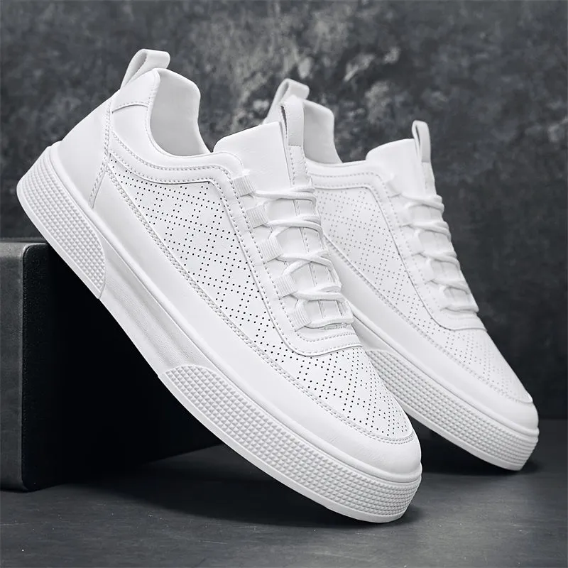 Men's Stylish White High-Top Trainers | Perfect for Everyday Wear