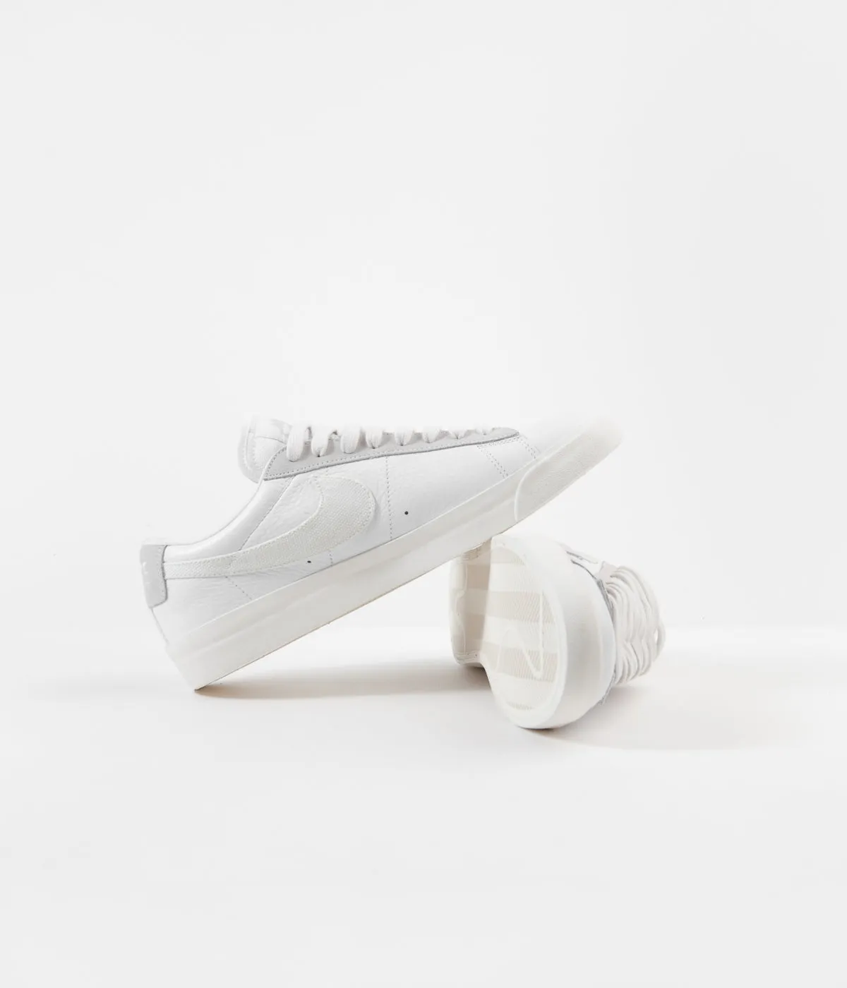 Nike Blazer Low Leather Shoes - White / Sail - Platinum Tint