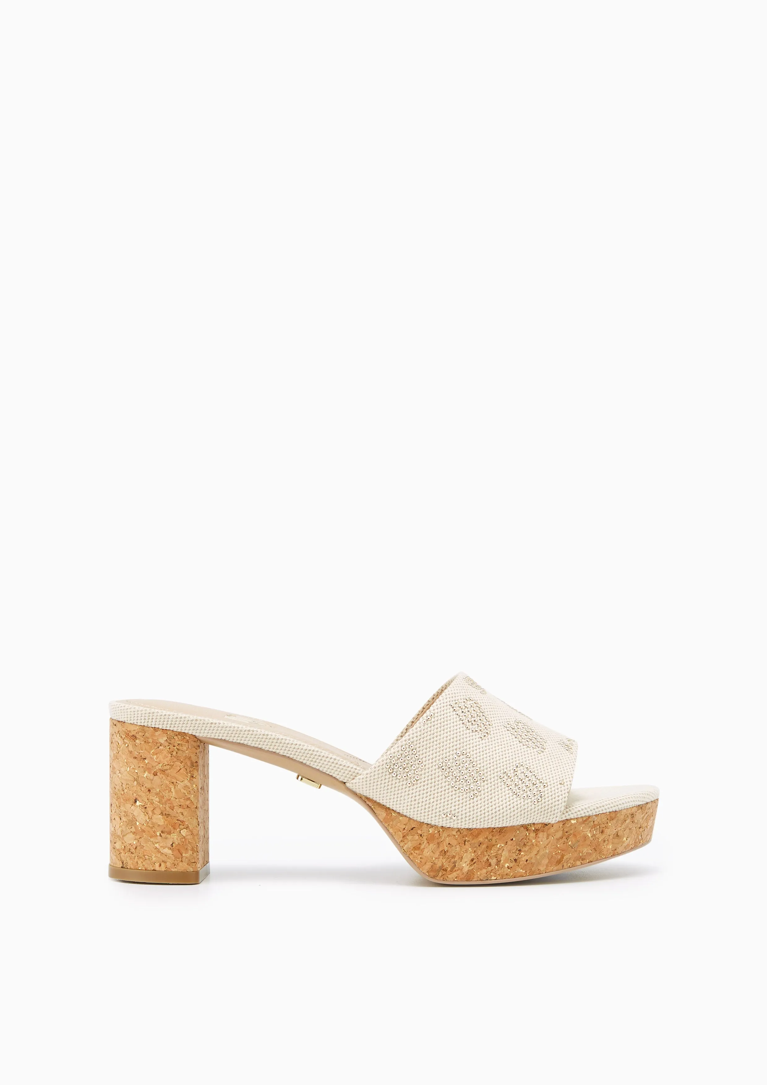 Prive Infinite Low Heel Sandals Beige