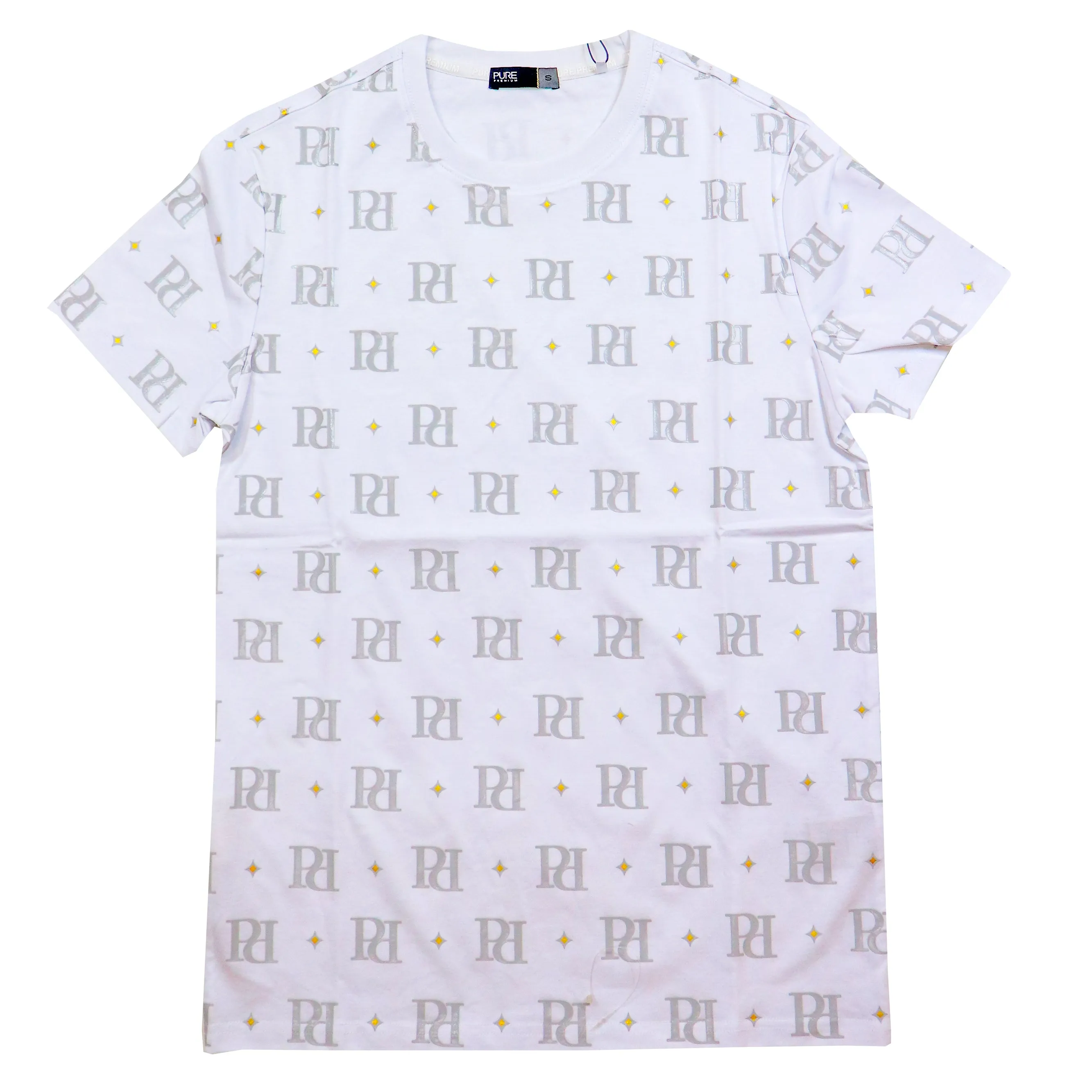 Pure Premium Logo Spika White T-Shirt