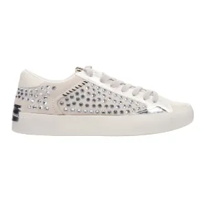 Ruby Rhinestone Lace Up Sneakers