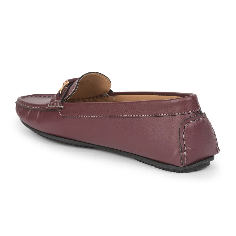 Senorita Casual Maroon Loafers For Women GI-SML-02 By Liberty