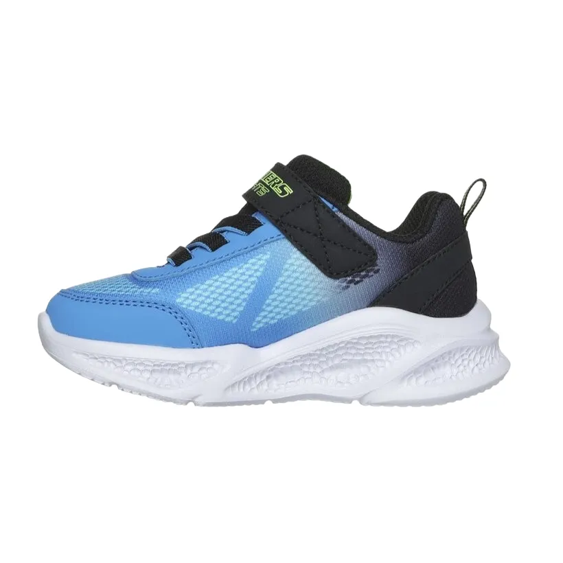 Skechers scarpa da ginnastica da bambono con le luci Meteor Lights Krendox 401495L/BKBL nero-blu