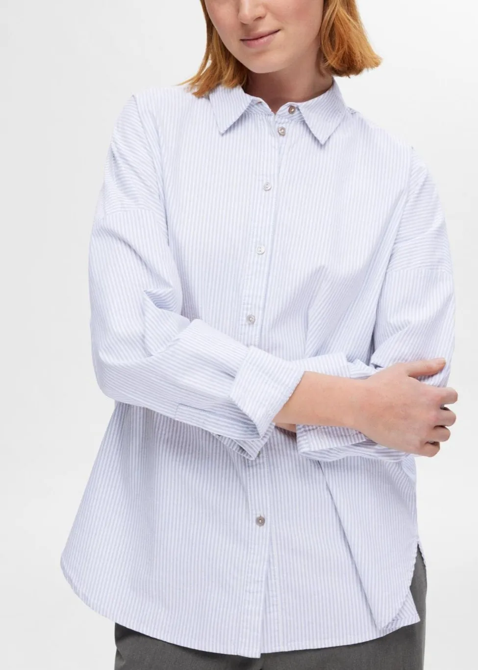 SLFNOVA LS OXFORD SHIRT NOOS | BRIGHT WHITE