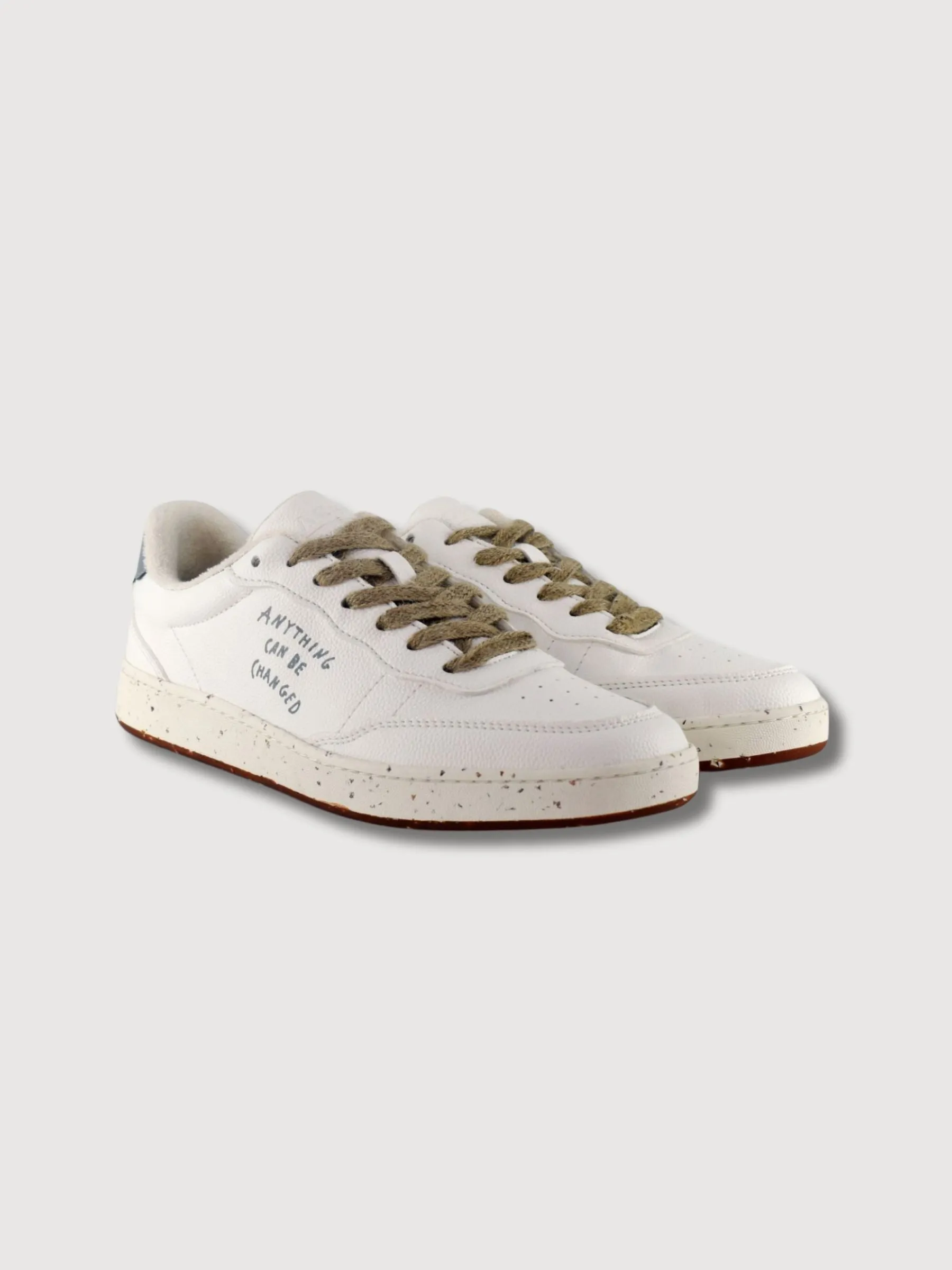 Sneaker Evergreen White-Silver Vegan Leather | ACBC