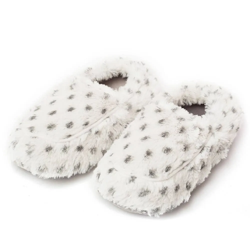 Snowy Leopard Slippers Warmies