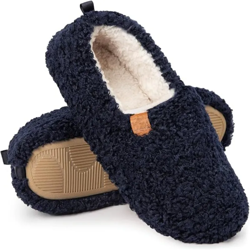 Solid Colored Comfy Plush Style Slippers