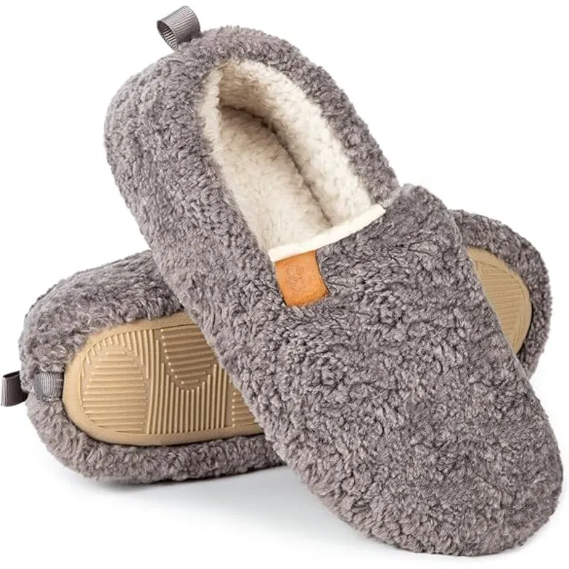 Solid Colored Comfy Plush Style Slippers