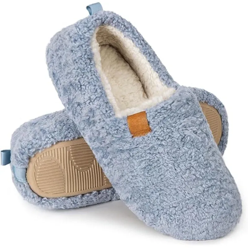 Solid Colored Comfy Plush Style Slippers