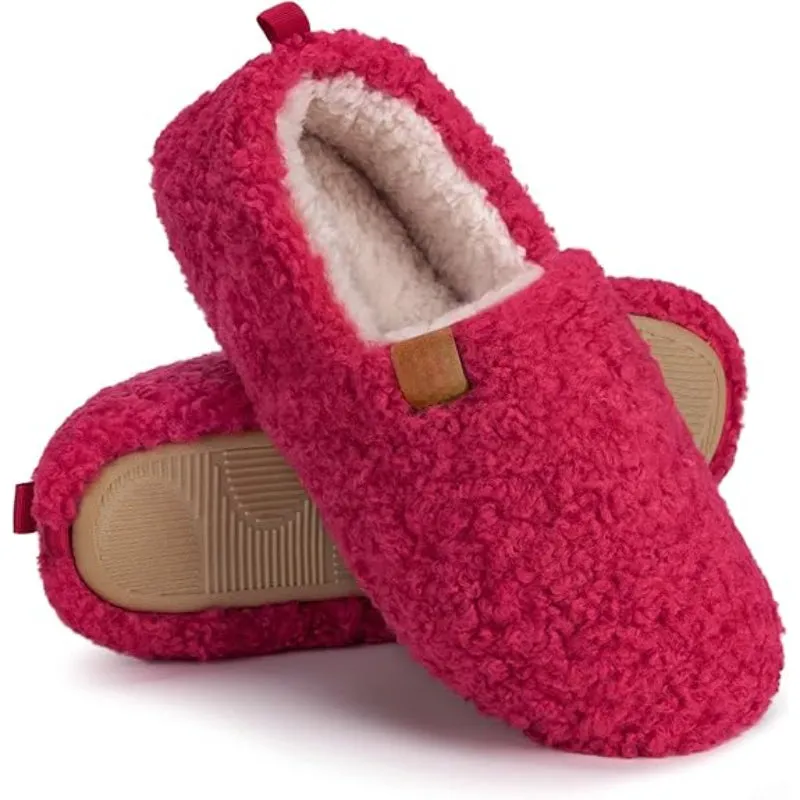 Solid Colored Comfy Plush Style Slippers