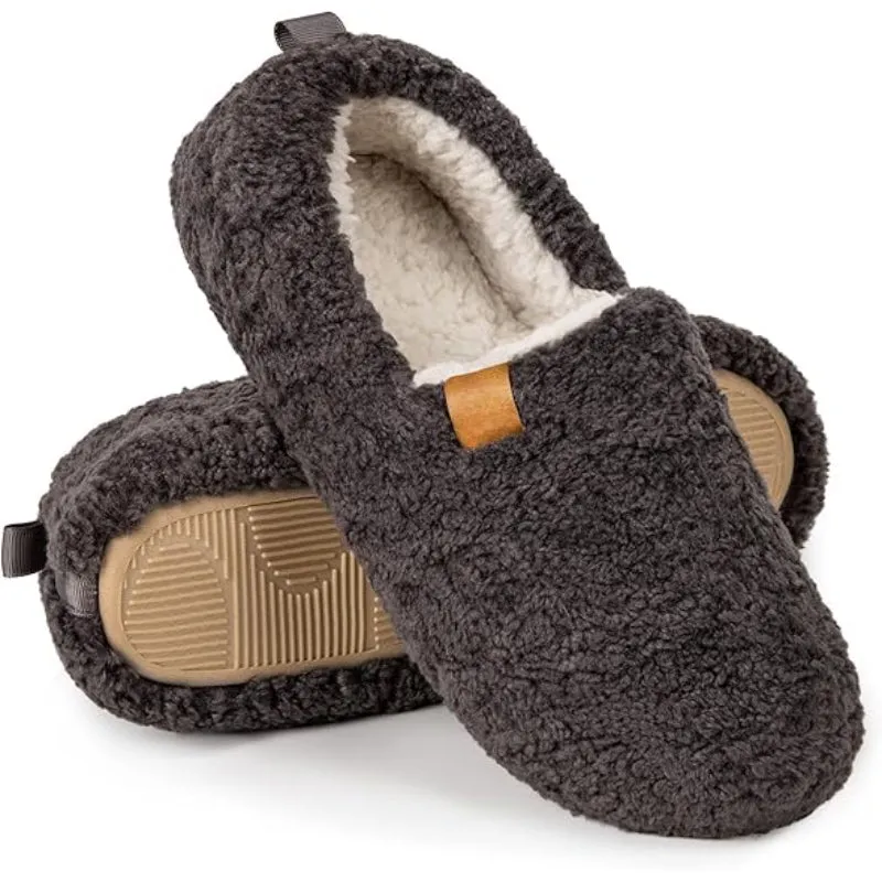 Solid Colored Comfy Plush Style Slippers