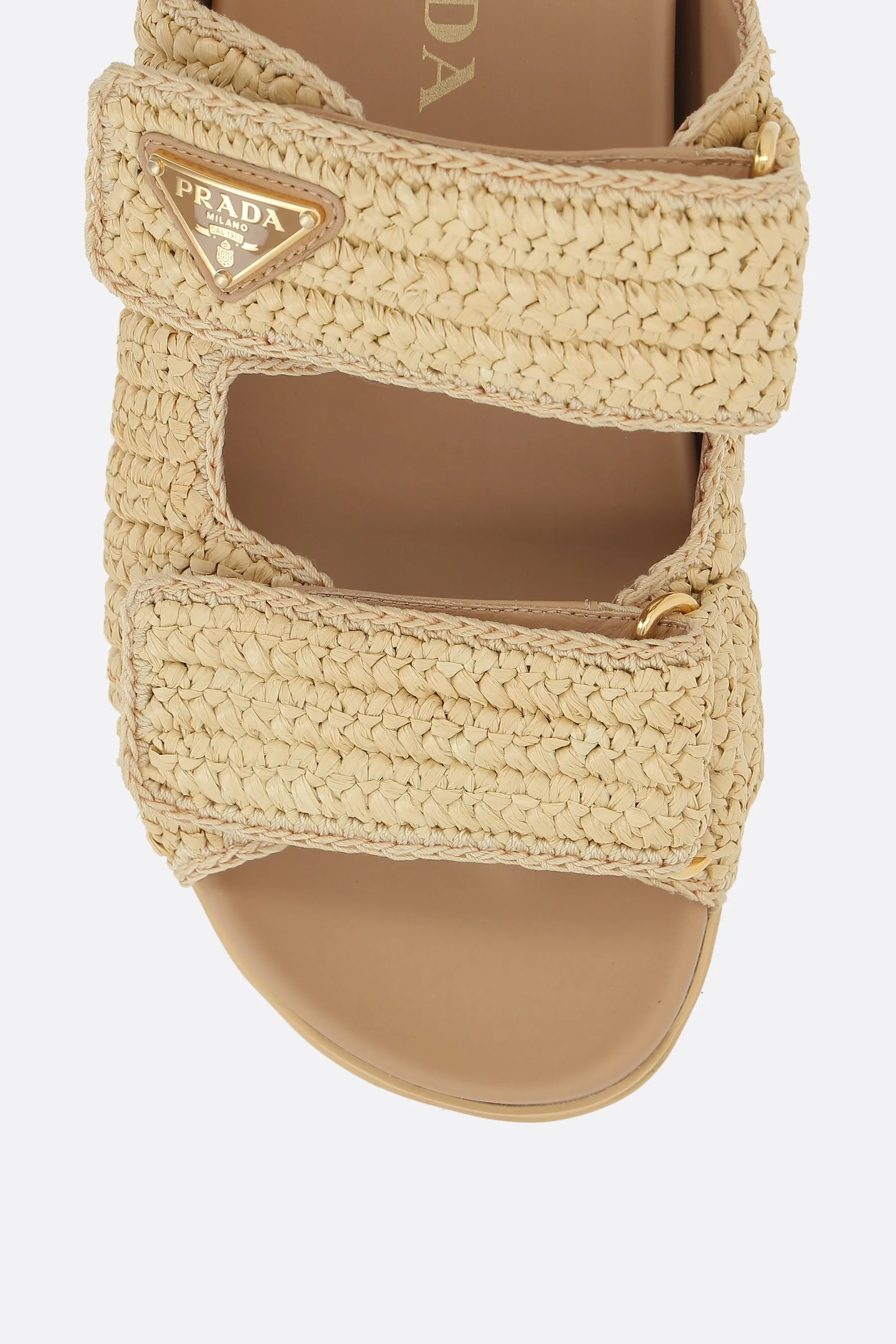 Synthetic Raffia Sandals