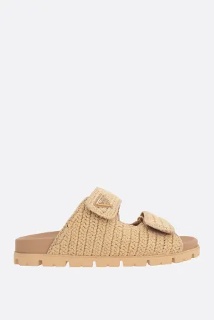 Synthetic Raffia Sandals