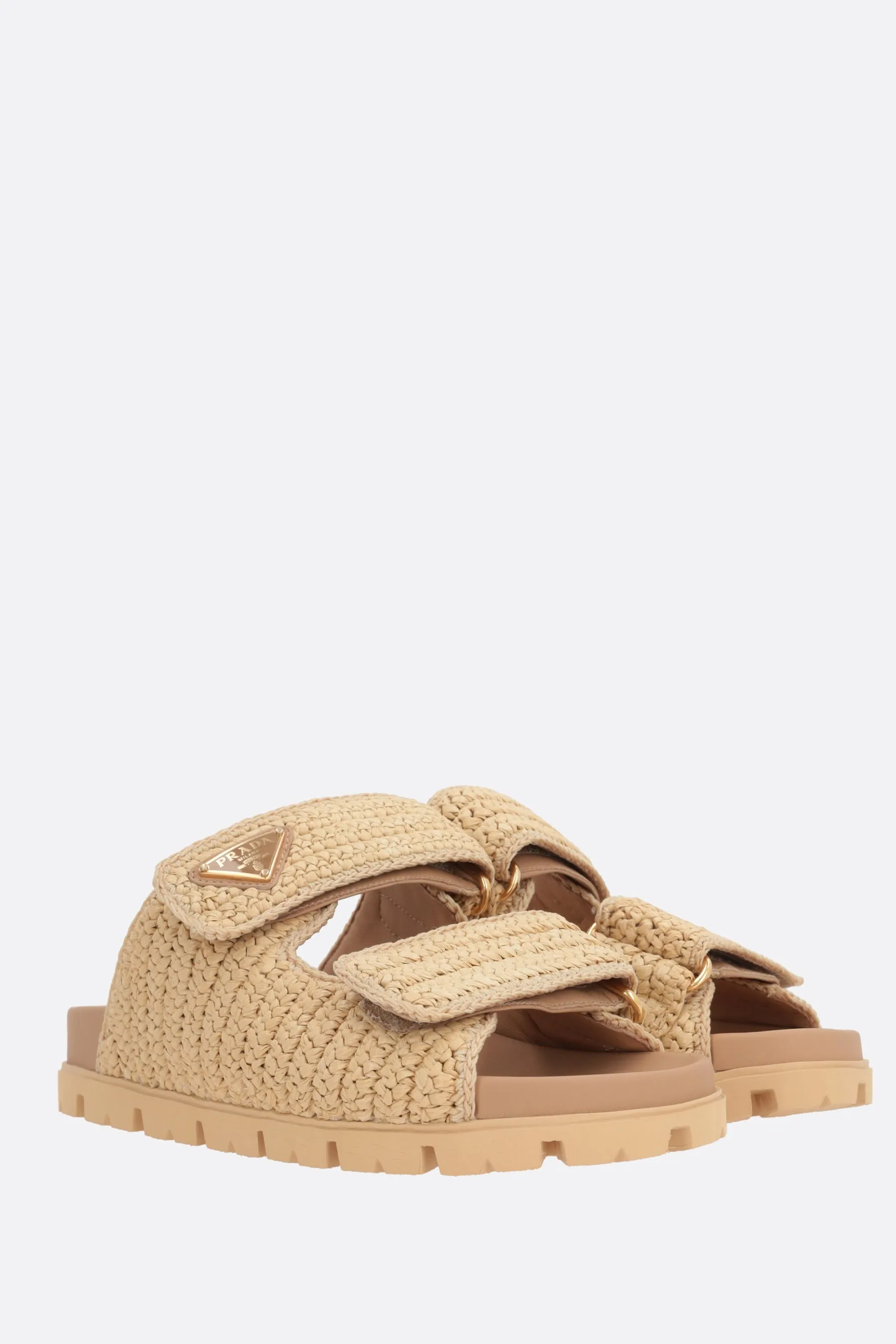 Synthetic Raffia Sandals