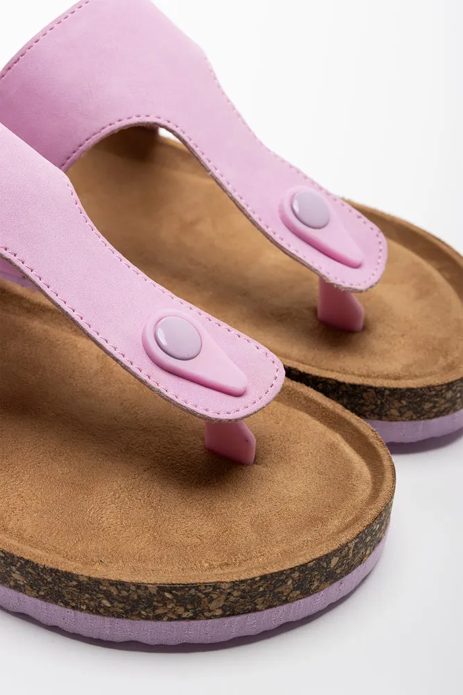 Thong Cork Sandal Pink