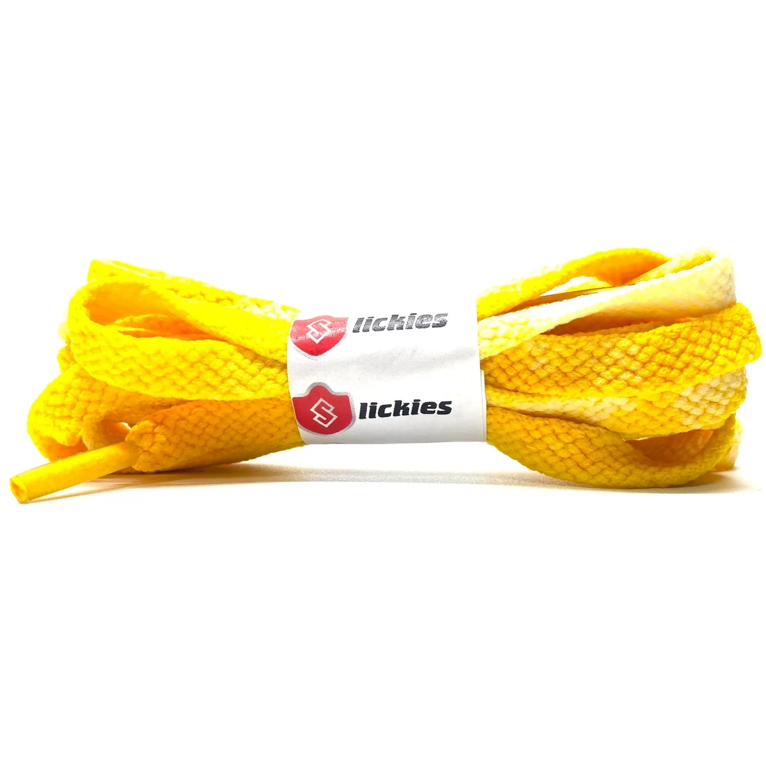 Tie Dye Flat Laces - Vintage Faded Maize Yellow for Air Jordan 1