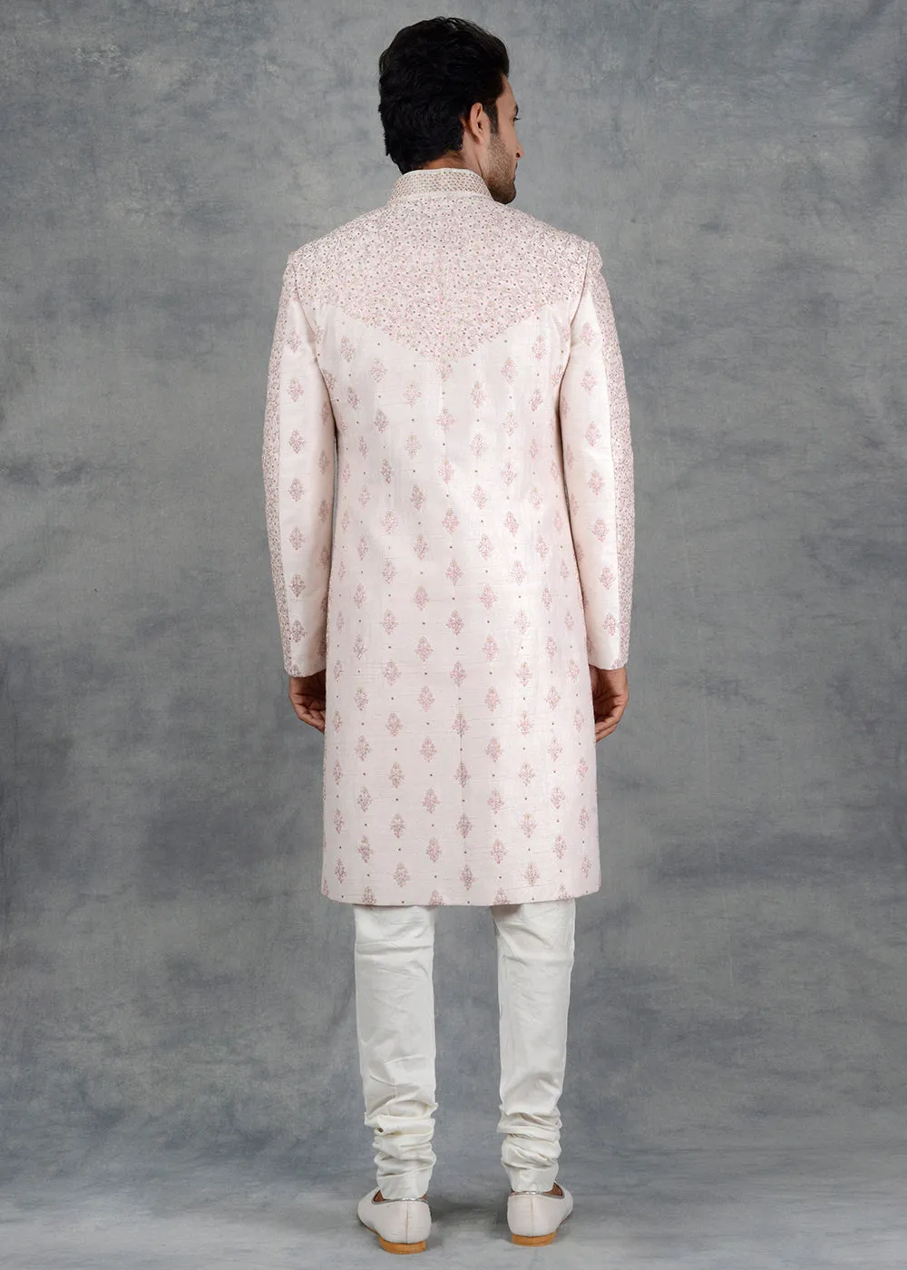 Tint Pink Sherwani | Siddhesh Chauhan