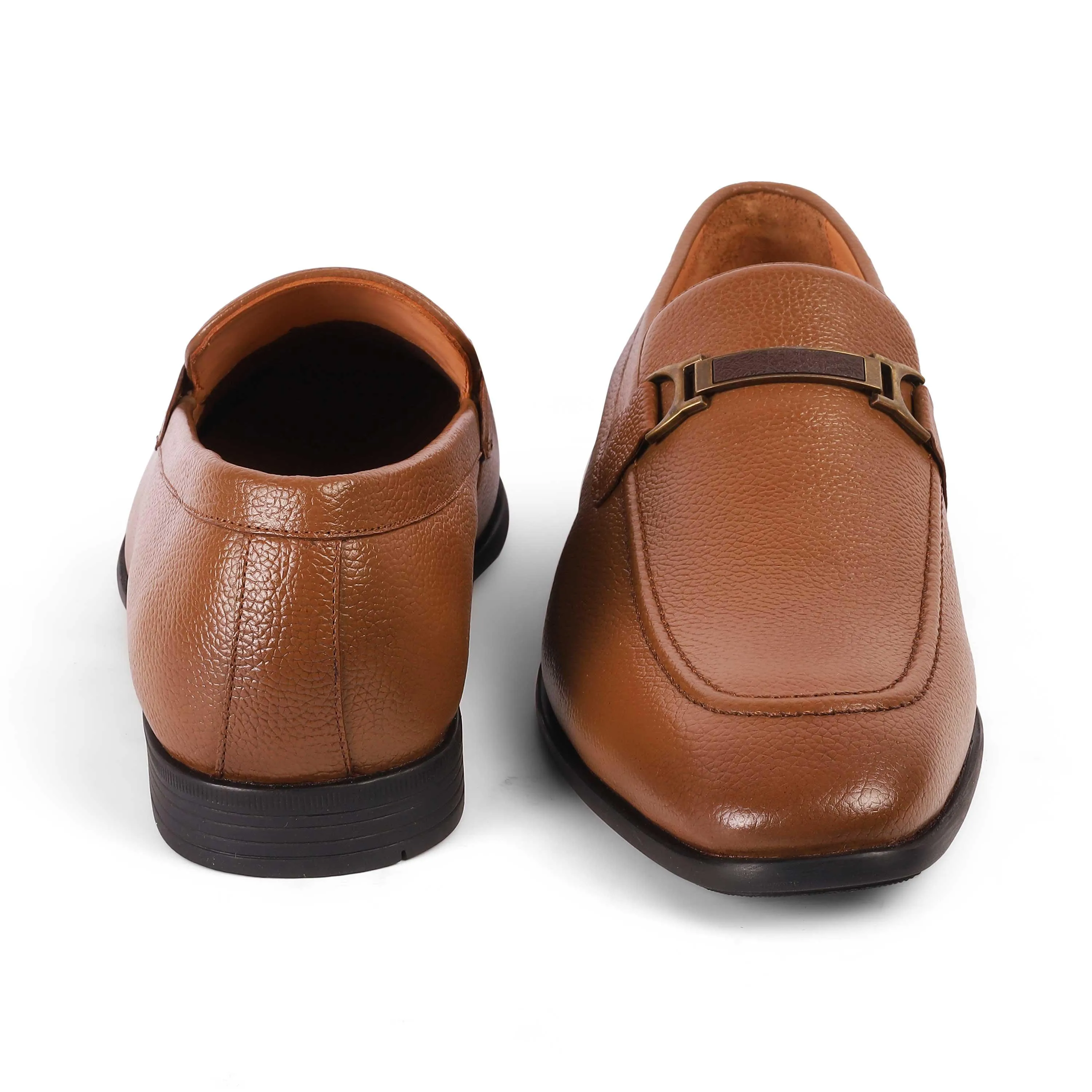 Tresmode Even Tan Men's Leather Loafers