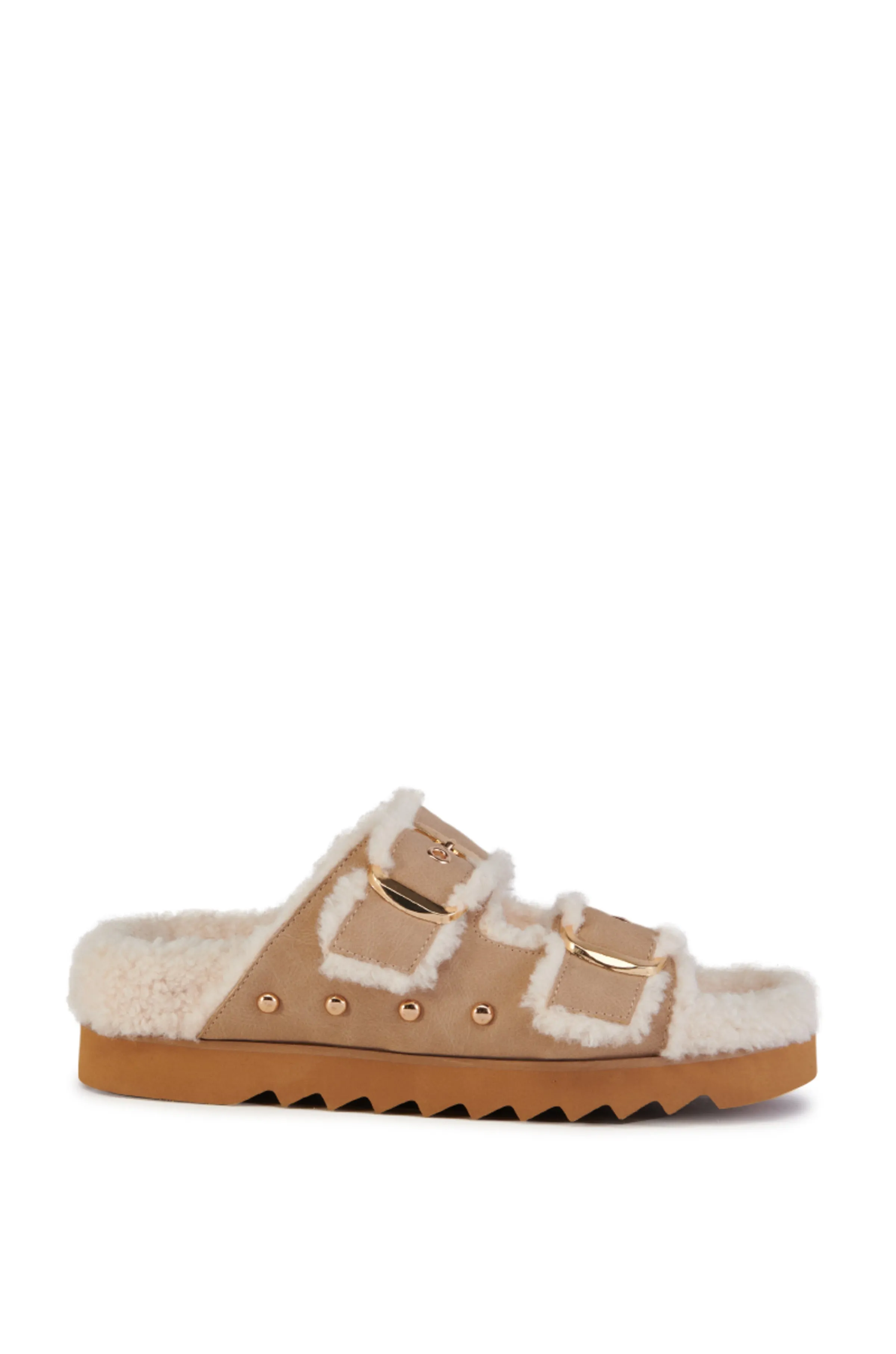 TRESOR-TAN FLAT SLIPPER