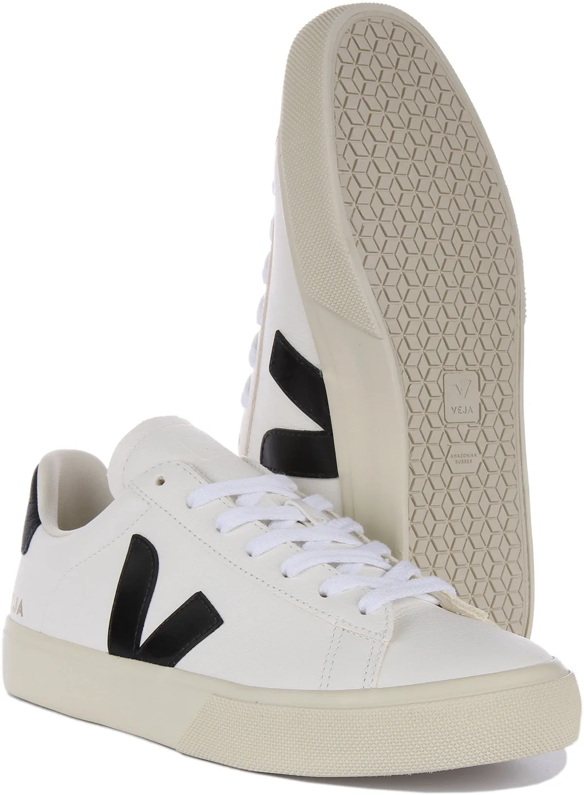 Veja Campo Chromefree In White Black For Women