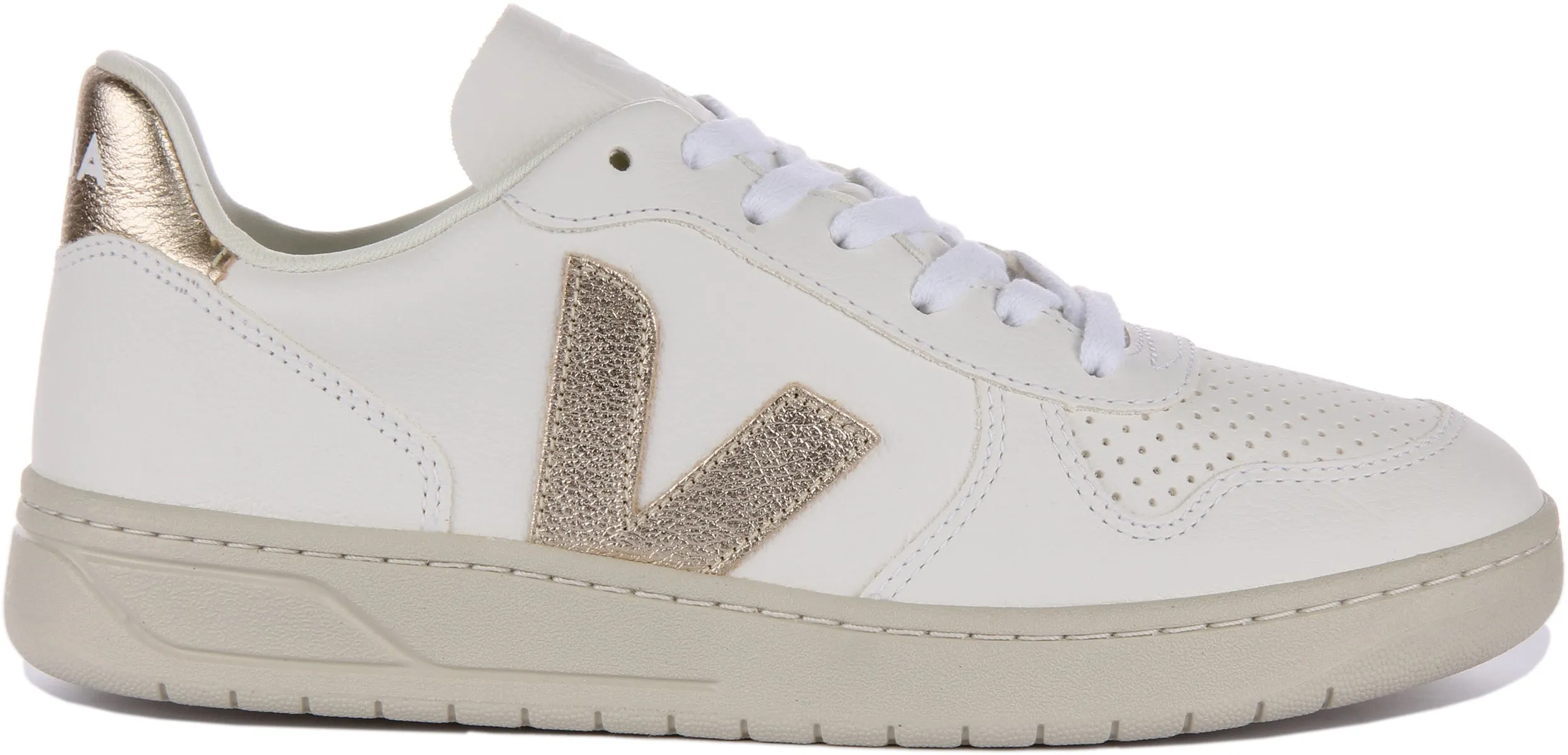 Veja V 10 Chromefree In White Bronze For Men