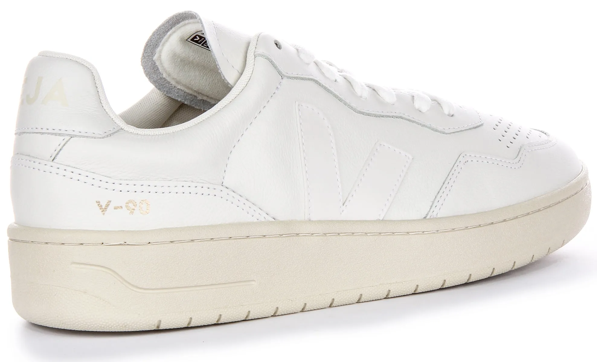 Veja V 90 Leather In Off White For Men