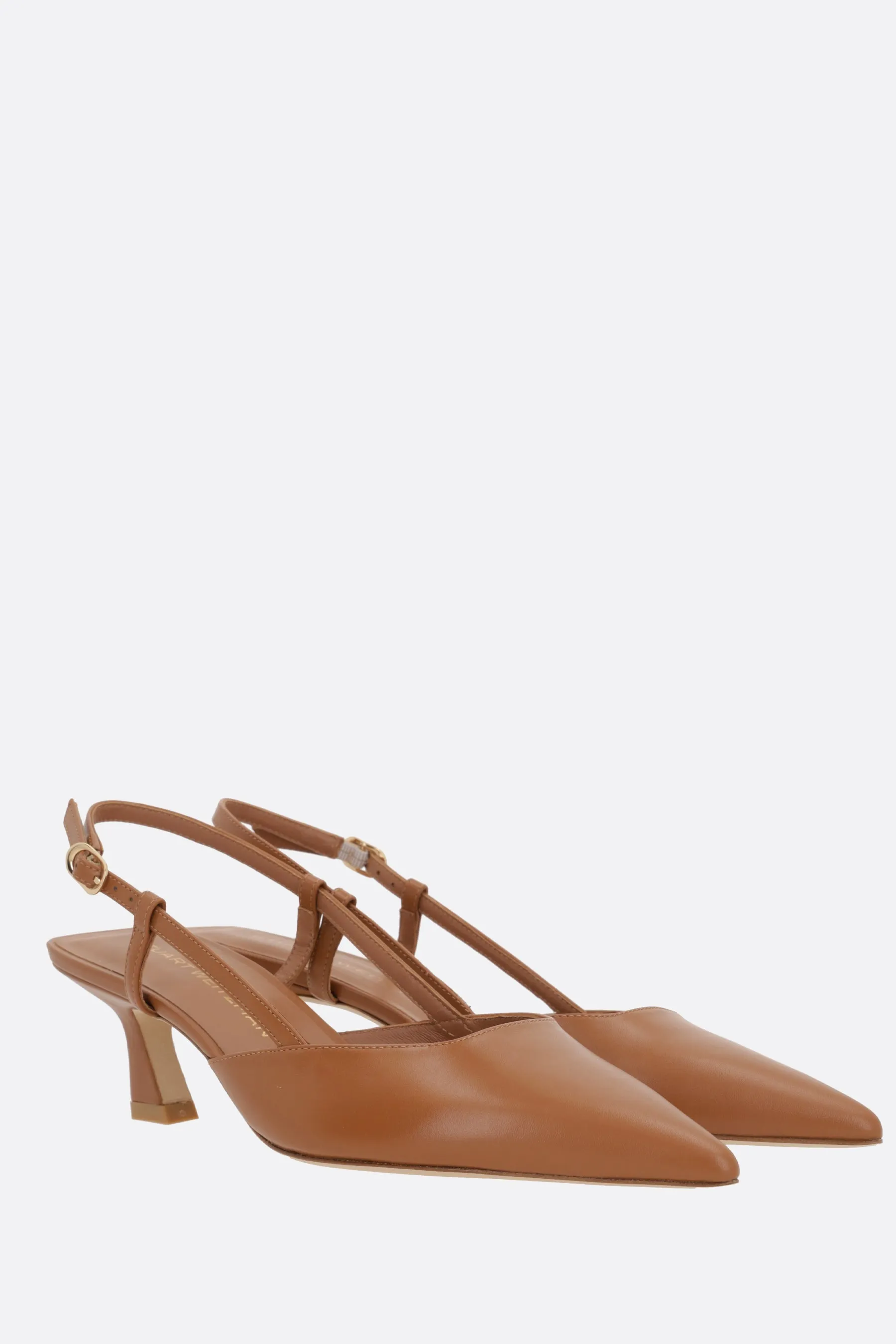 Vinnie Smooth Leather Slingbacks