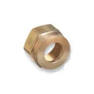 Western Brass Nut: "MC" T .628"-20 NGO RH FM Acetylene CGA-200 - 305-2