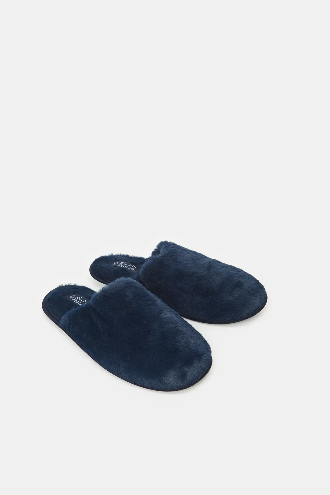 Women Navy Closed Toe Slipper