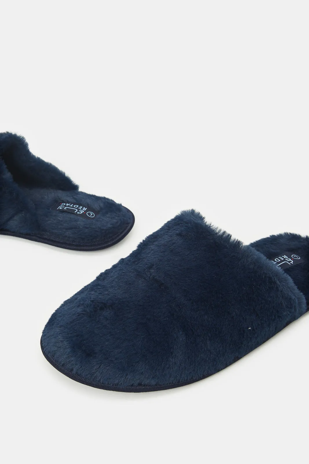 Women Navy Closed Toe Slipper