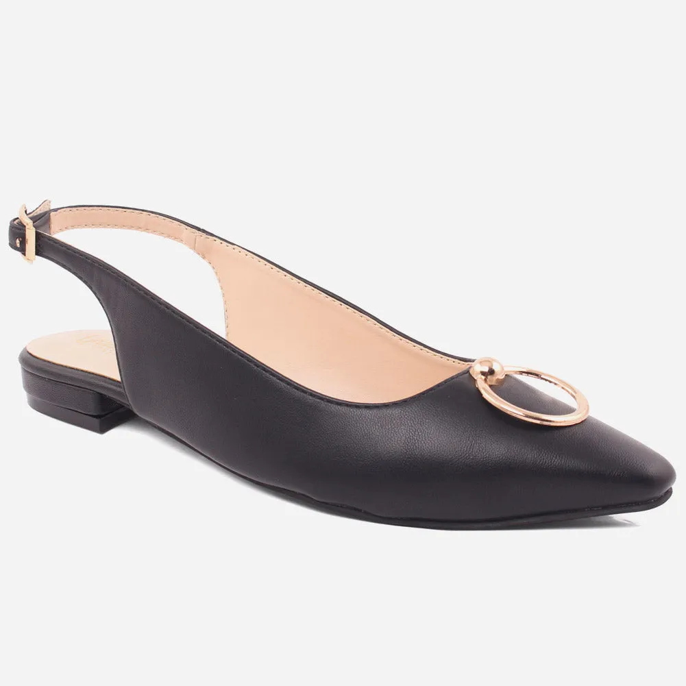 WOMEN "EMILY" LIGHTWEIGHT POINTED TOE FLAT SANDALS