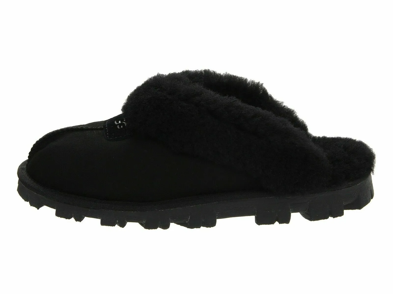 Women's Shoes UGG COQUETTE Sheepskin Slide Slippers 5125 BLACK