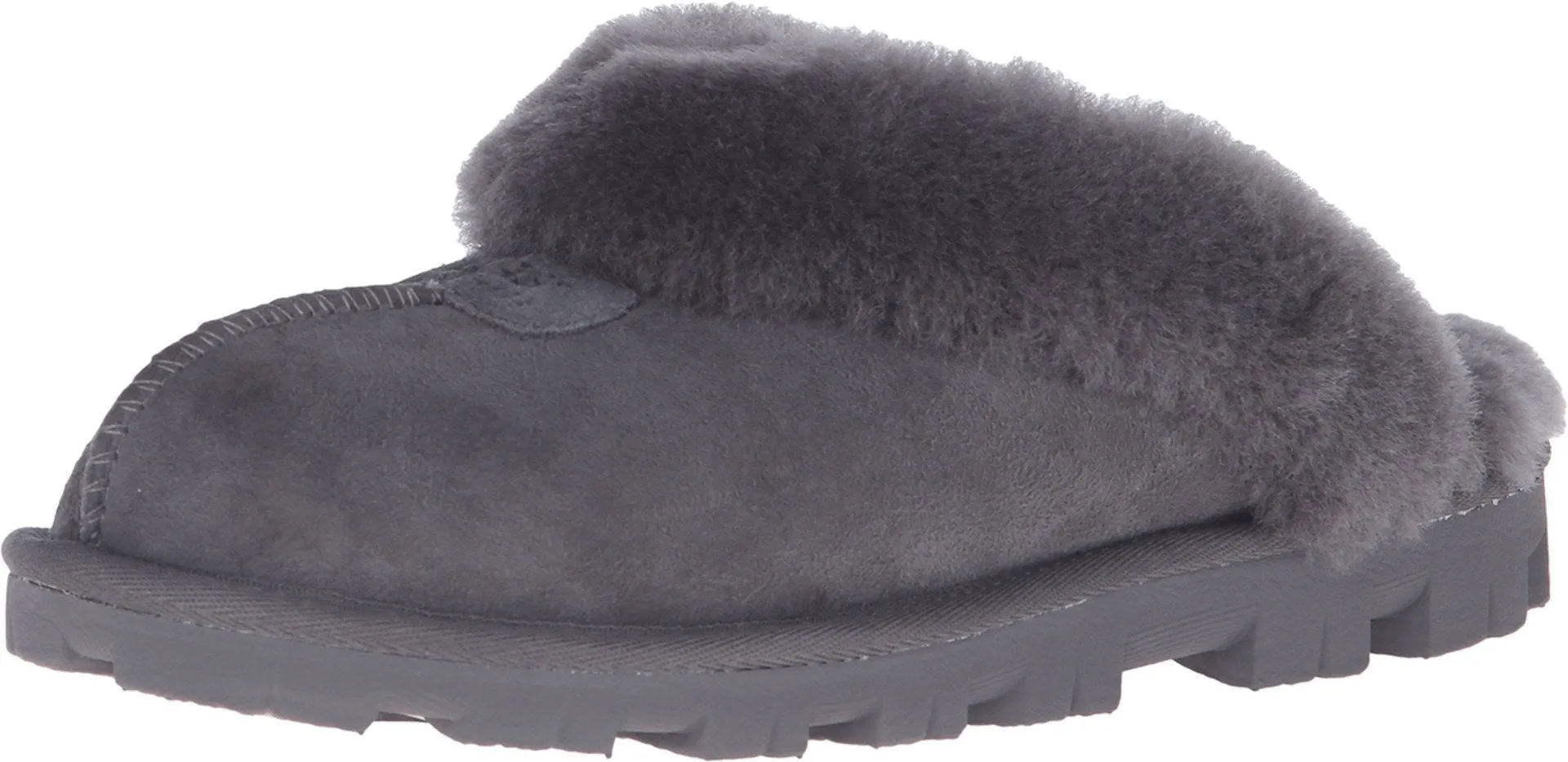 Women's Shoes UGG COQUETTE Sheepskin Slide Slippers 5125 GREY