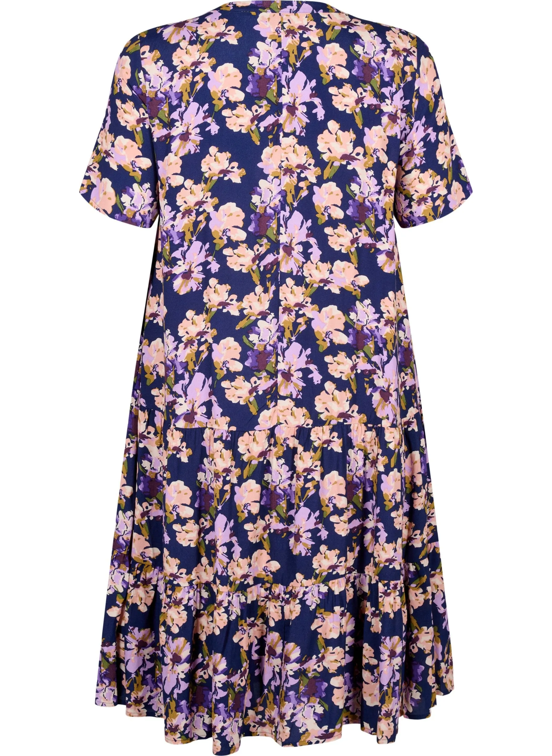 Zizzi Bella Floral Navy Dress